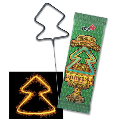 Елочка Бенгальские огни фигурные купить в Старице | starica.salutsklad.ru