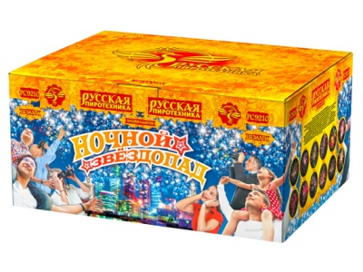 Ночной звездопад Комбинированный Фейерверк купить в Старице | starica.salutsklad.ru