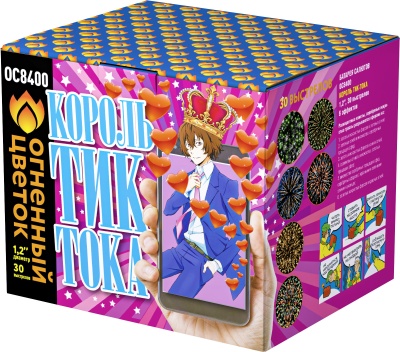 Король Тик-Тока Батарея салютов купить в Старице | starica.salutsklad.ru